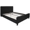 Merrick Lane Clarendon Platform Bed Contemporary Tufted Upholstered Platform Bed with Footboard